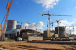 The testing of the equipment for the auxiliary boiler of power unit No 1 under construction has started at Leningrad NPP