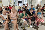 В Информационном центре Ростовской АЭС более 30 юных волгодонцев познакомились с атомным ледокольным флотом 