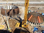 Ленинградская АЭС: завершена сборка конструкций купола внутренней защитной оболочки здания реактора энергоблока №2 ВВЭР-1200 
