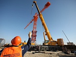 На строительную площадку Курской АЭС-2 доставлен автокран «LIEBHERR» для проведения подготовительных работ к «первому бетону»