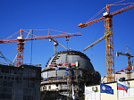 At the Kursk NPP-2, work on concreting the dome of the internal containment of the second power unit has been completed