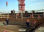 На площадке Курской АЭС-2 завершен монтаж армоблоков контурных стен, необходимых для бетонирования фундамента реакторного здания