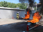 Смоленская АЭС: добровольные пожарные формирования показали высокий уровень подготовки