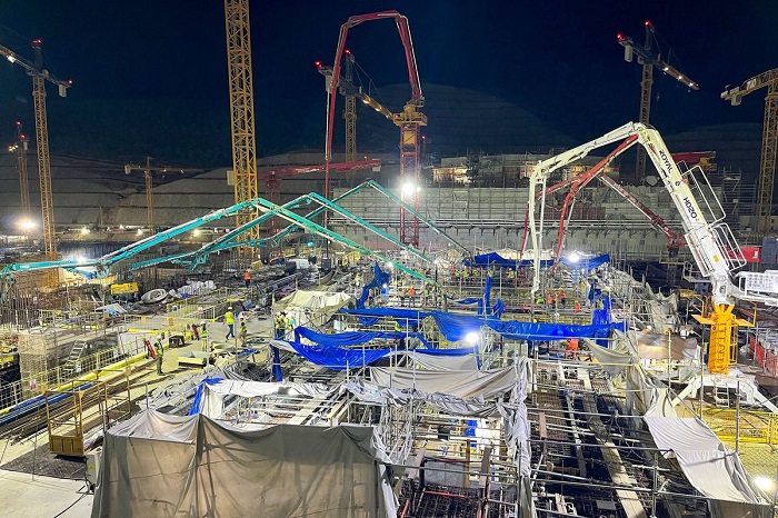 Builders of Akkuyu NPP (Türkiye) completed concreting of foundation of turbine set of Unit 3