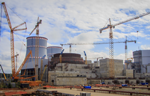 На втором энергоблоке строящейся Ленинградской АЭС завершено бетонирование плиты перекрытия реакторного зала