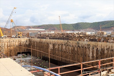 Unit 1 Pump Station Foundation is under construction at Akkuyu NPP Site (Turkey)