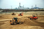 Курская АЭС-2: на площадке сооружения станции замещения строители завершили формирование песчано-гравийного основания энергоблока №1