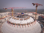 На энергоблоке №1 АЭС «Руппур» с опережением сроков завершены работы по бетонированию наружной защитной оболочки