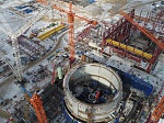 Курская АЭС-2: в здании реактора энергоблока №1 смонтированы  гидроемкости системы аварийного охлаждения активной зоны