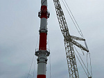 На втором строящемся энергоблоке Курской АЭС-2 завершился монтаж вентиляционной трубы