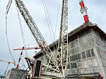 На втором строящемся энергоблоке Курской АЭС-2 завершился монтаж вентиляционной трубы