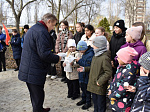 В Нововоронеже при участии атомщиков открыли памятный знак, посвященный столетию октябрят 