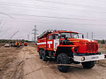 Лесопожарная команда Нововоронежской АЭС успешно отработала навыки в ходе плановых противопожарных учений